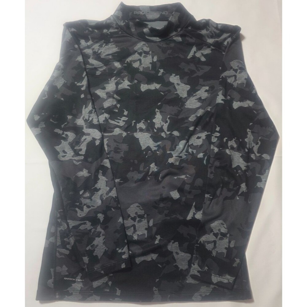 Layer 8 Pro Defend Mens Large Camo Qwick Heat Long Sleeve Mock Neck Shirt L